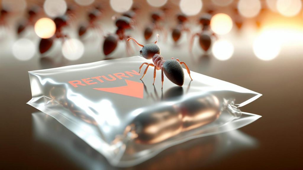 mrówka zwrot towaru